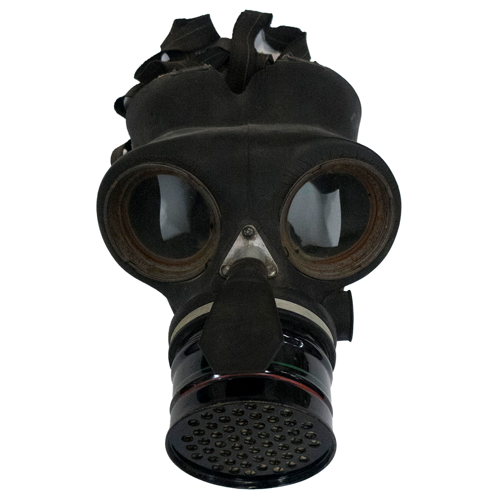 ガスマスク 実物本物 第二次世界大戦 フランス軍 ミリタリー - 個人装備